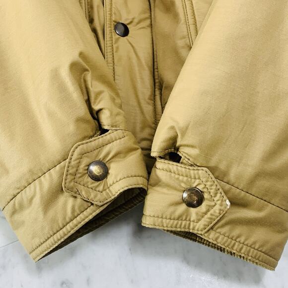 LONDON FOG Bomber Jacket Men 44R Camel Tan Quilted Lining Vintage 70s GUC - Picture 6 of 12